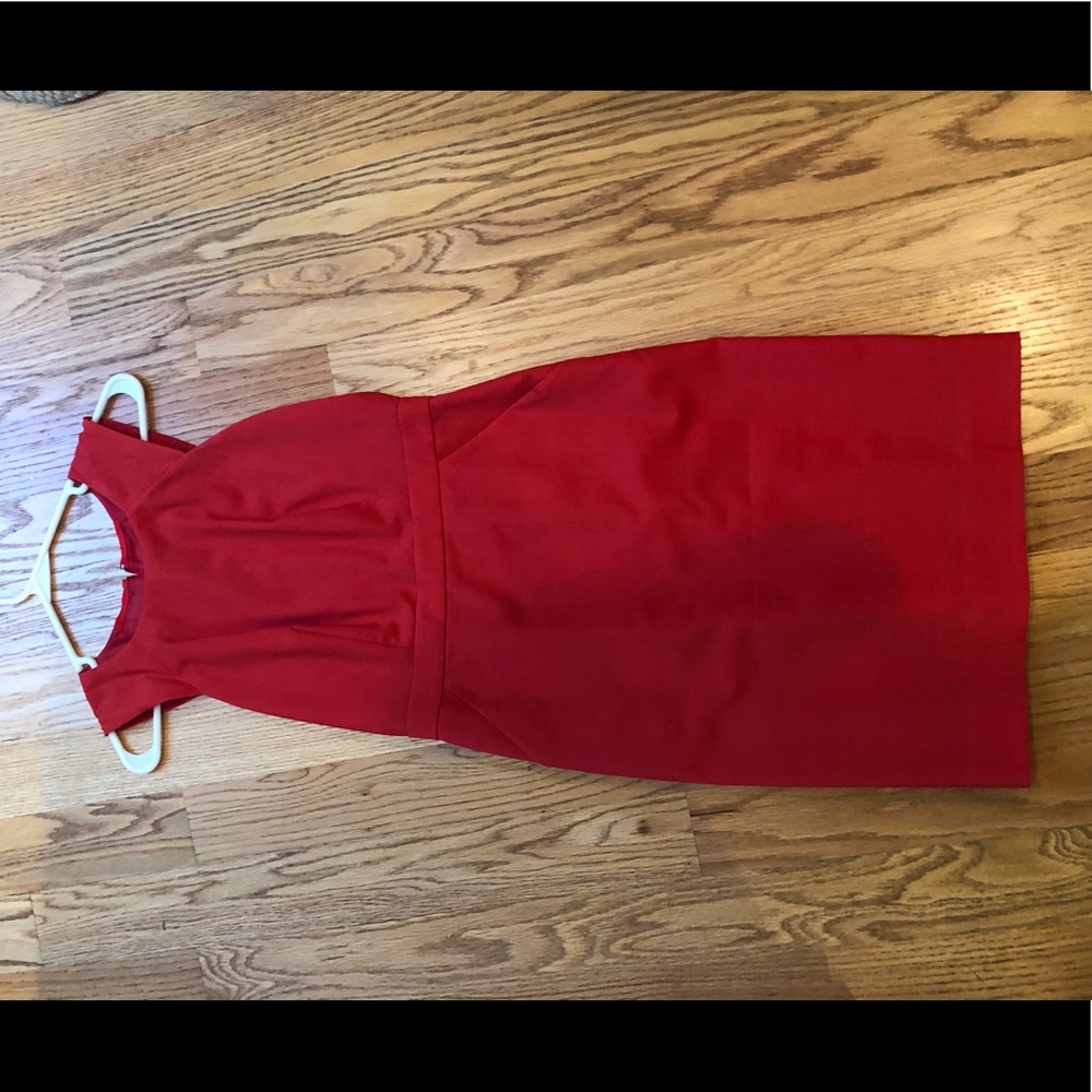 Jcrew dress size 0 red